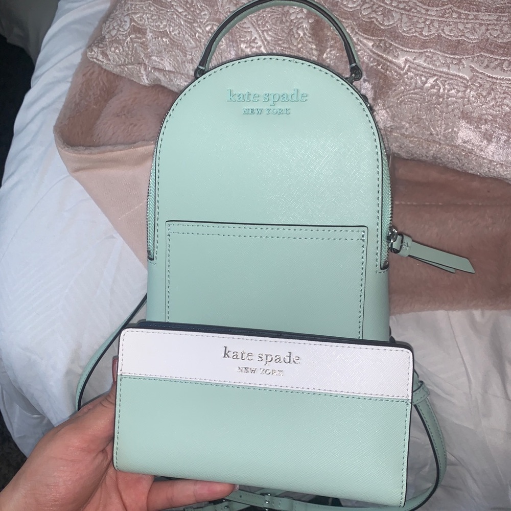 Kate Spade backpack purse & wallet